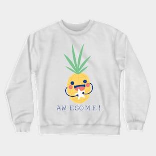 organic flat awesome Crewneck Sweatshirt